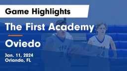 The First Academy vs Oviedo  Game Highlights - Jan. 11, 2024