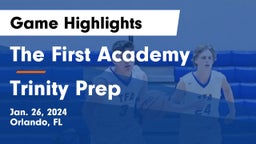 The First Academy vs Trinity Prep Game Highlights - Jan. 26, 2024