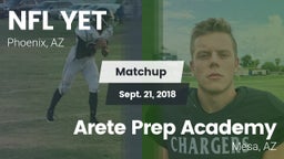 Matchup: NFL Yet Academy High vs. Arete Prep Academy 2018