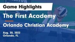 The First Academy vs Orlando Christian Academy Game Highlights - Aug. 30, 2022