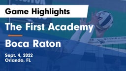 The First Academy vs Boca Raton  Game Highlights - Sept. 4, 2022