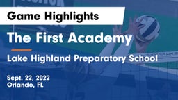 The First Academy vs Lake Highland Preparatory School Game Highlights - Sept. 22, 2022