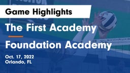 The First Academy vs Foundation Academy  Game Highlights - Oct. 17, 2022
