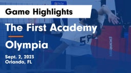 The First Academy vs Olympia Game Highlights - Sept. 2, 2023