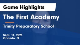 The First Academy vs Trinity Preparatory School Game Highlights - Sept. 14, 2023