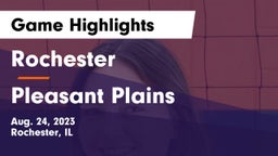 Rochester  vs Pleasant Plains Game Highlights - Aug. 24, 2023