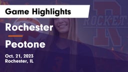 Rochester  vs Peotone Game Highlights - Oct. 21, 2023