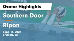 Southern Door  vs Ripon  Game Highlights - Sept. 11, 2022