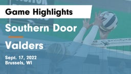 Southern Door  vs Valders  Game Highlights - Sept. 17, 2022