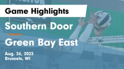 Southern Door  vs Green Bay East  Game Highlights - Aug. 26, 2023