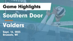 Southern Door  vs Valders  Game Highlights - Sept. 16, 2023