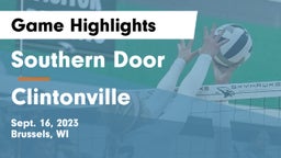 Southern Door  vs Clintonville  Game Highlights - Sept. 16, 2023