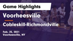 Voorheesville  vs Cobleskill-Richmondville  Game Highlights - Feb. 25, 2021