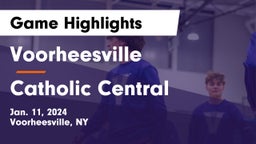 Voorheesville  vs Catholic Central  Game Highlights - Jan. 11, 2024