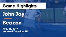 John Jay  vs Beacon  Game Highlights - Aug. 26, 2019