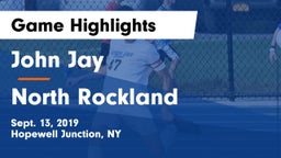 John Jay  vs North Rockland  Game Highlights - Sept. 13, 2019