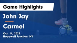 John Jay  vs Carmel  Game Highlights - Oct. 14, 2022