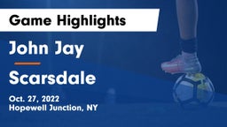 John Jay  vs Scarsdale  Game Highlights - Oct. 27, 2022