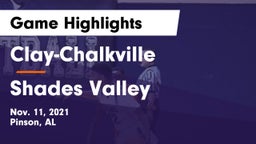 Clay-Chalkville  vs Shades Valley  Game Highlights - Nov. 11, 2021