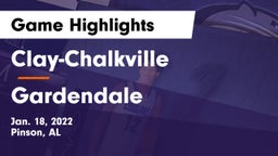Clay-Chalkville  vs Gardendale  Game Highlights - Jan. 18, 2022