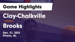 Clay-Chalkville  vs Brooks  Game Highlights - Dec. 21, 2022