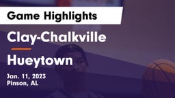 Clay-Chalkville  vs Hueytown  Game Highlights - Jan. 11, 2023