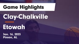 Clay-Chalkville  vs Etowah  Game Highlights - Jan. 16, 2023