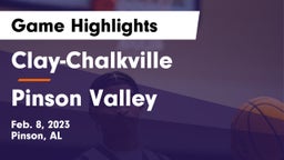 Clay-Chalkville  vs Pinson Valley Game Highlights - Feb. 8, 2023