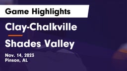Clay-Chalkville  vs Shades Valley  Game Highlights - Nov. 14, 2023