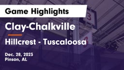 Clay-Chalkville  vs Hillcrest  - Tuscaloosa Game Highlights - Dec. 28, 2023