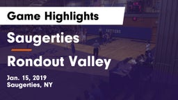 Saugerties  vs Rondout Valley Game Highlights - Jan. 15, 2019