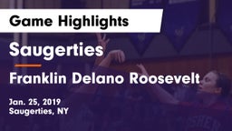 Saugerties  vs Franklin Delano Roosevelt Game Highlights - Jan. 25, 2019