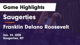 Saugerties  vs Franklin Delano Roosevelt Game Highlights - Jan. 24, 2020