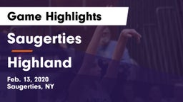 Saugerties  vs Highland  Game Highlights - Feb. 13, 2020