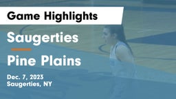 Saugerties  vs Pine Plains  Game Highlights - Dec. 7, 2023