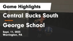 Central Bucks South  vs George School Game Highlights - Sept. 11, 2023