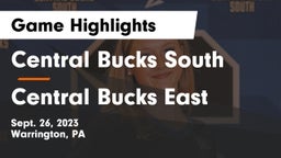 Central Bucks South  vs Central Bucks East  Game Highlights - Sept. 26, 2023