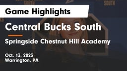 Central Bucks South  vs Springside Chestnut Hill Academy  Game Highlights - Oct. 13, 2023