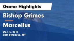 Bishop Grimes  vs Marcellus  Game Highlights - Dec. 5, 2017