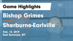 Bishop Grimes  vs Sherburne-Earlville Game Highlights - Feb. 14, 2019