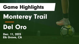 Monterey Trail  vs Del Oro  Game Highlights - Dec. 11, 2023