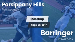 Matchup: Parsippany Hills vs. Barringer  2017