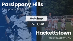 Matchup: Parsippany Hills vs. Hackettstown  2019