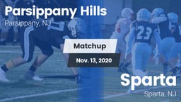 Matchup: Parsippany Hills vs. Sparta  2020