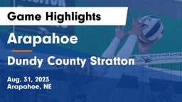 Arapahoe  vs Dundy County Stratton  Game Highlights - Aug. 31, 2023
