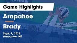 Arapahoe  vs Brady  Game Highlights - Sept. 7, 2023