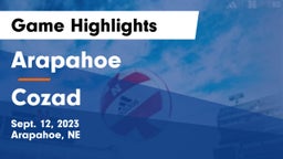 Arapahoe  vs Cozad  Game Highlights - Sept. 12, 2023