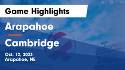 Arapahoe  vs Cambridge  Game Highlights - Oct. 12, 2023