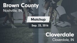 Matchup: Brown County High vs. Cloverdale  2016