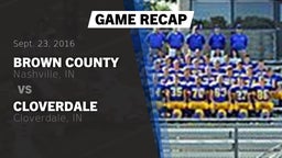 Recap: Brown County  vs. Cloverdale  2016